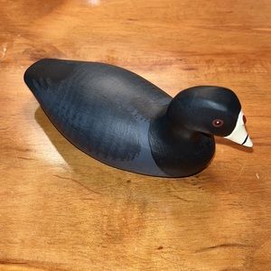 Hand Painted Dick Robinson Small Wooden Duck Decoy